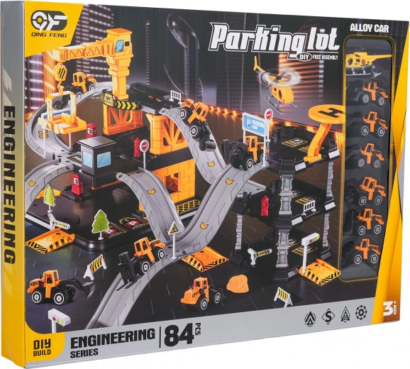 Multifunctionele bouw- en parkeergarage met accessoires