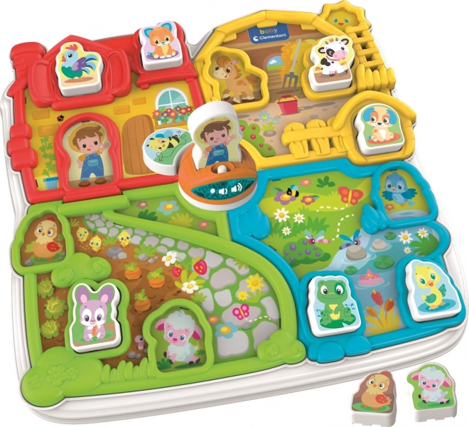 Interactieve boerderij voor kinderen met melodieën en geluiden