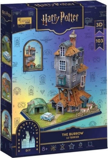 Cubic Fun 3D-puzzel Harry Potter De Burrow – huis van de Wemels