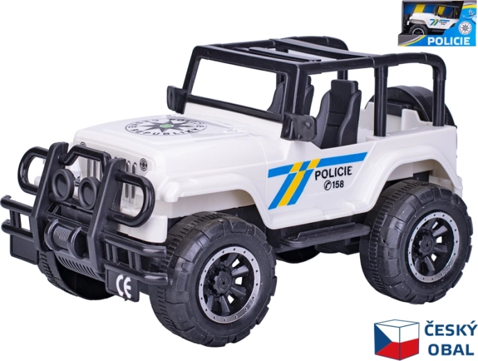 Politiewagen jeep met vliegwiel 22,5 cm