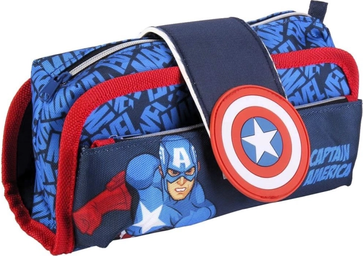 Etui Avengers Captain America met klittenbandsluiting