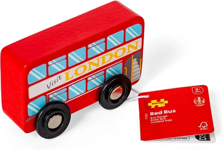 Bigjigs Toys houten Londense dubbeldekkerbus