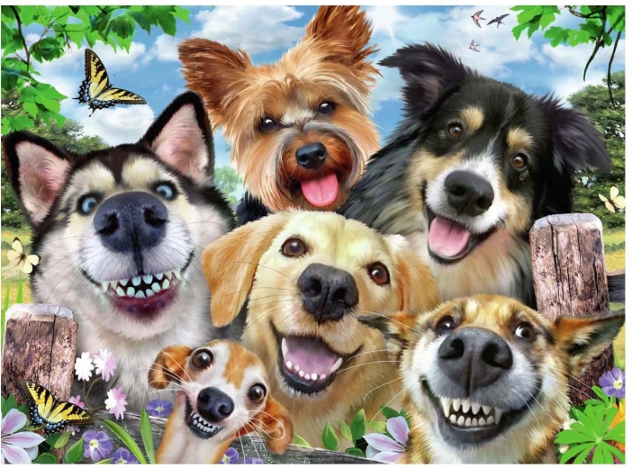 Selfie honden-selfie puzzel 500 stukjes Ravensburger