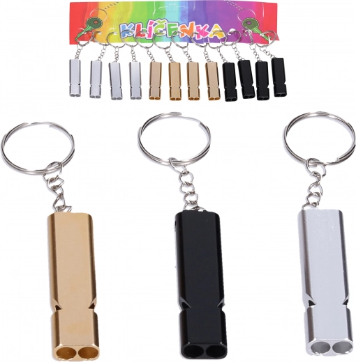 Sleutelhanger met dubbele fluit