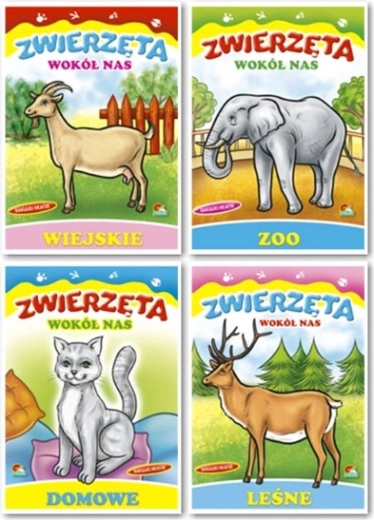 Kleurboek Dieren om ons heen met stickers