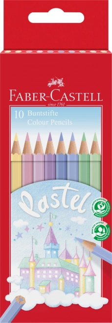 Kleurpotloden Faber-Castell Pastel 10 kleuren