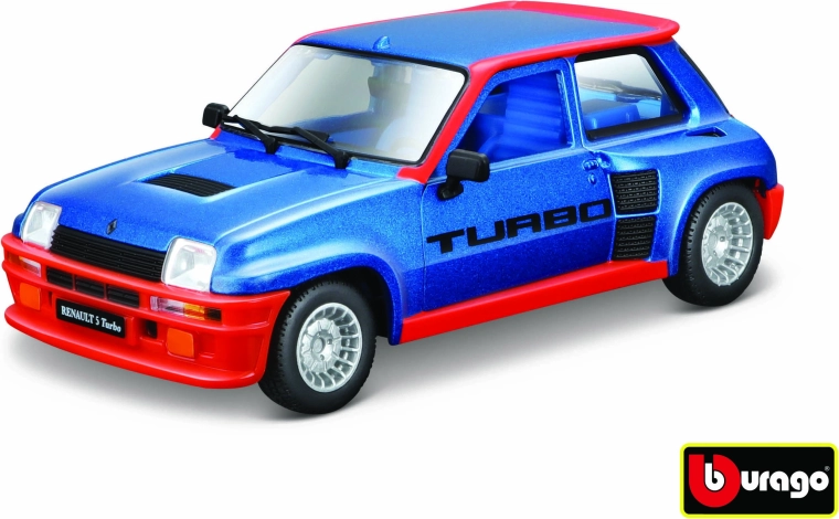 Metalen automodel 1:24 Renault 5 Turbo – blauw (Bburago)