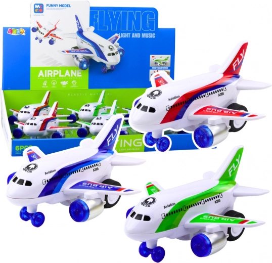 Reisvliegtuig op batterijen met effecten