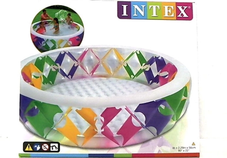 Intex kleurrijk opblaasbaar kinderzwembad 229 × 56 cm