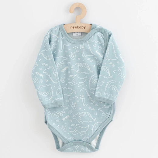 Baby overslagromper NEW BABY Classic II dino mint, maat 62