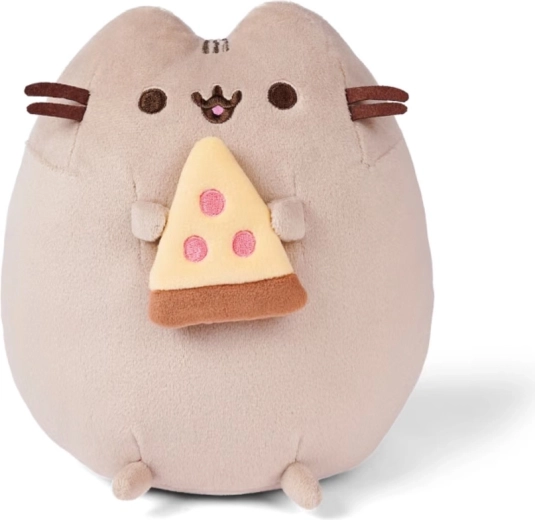 Pusheen pluchen katje met pizza 25 cm