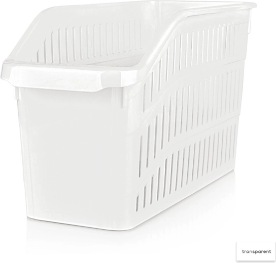 Plastic opbergmand/organizer Tina 13 × 30 × 17 cm, mix kleuren