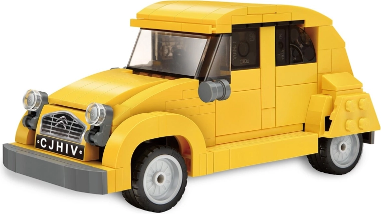 CaDA bouwset Citroën 2CV 1:24 geel