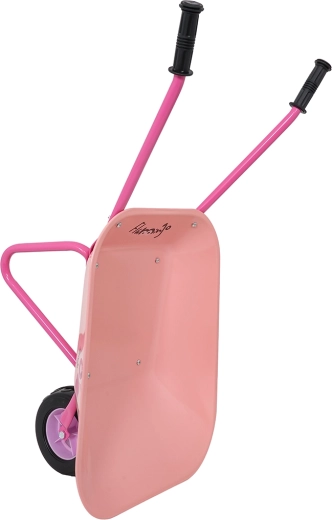 tuinierset voor kinderen met kruiwagen – roze