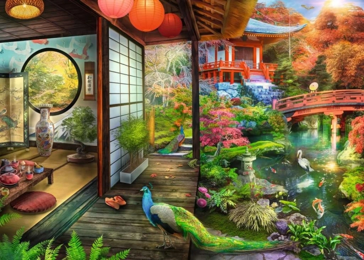RAVENSBURGER puzzel Japanse tuin 1000 stukjes