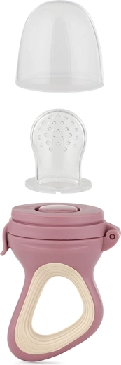 Siliconen voedingsspeen PETITE & MARS Fruzi Rose & Sand, 6m+