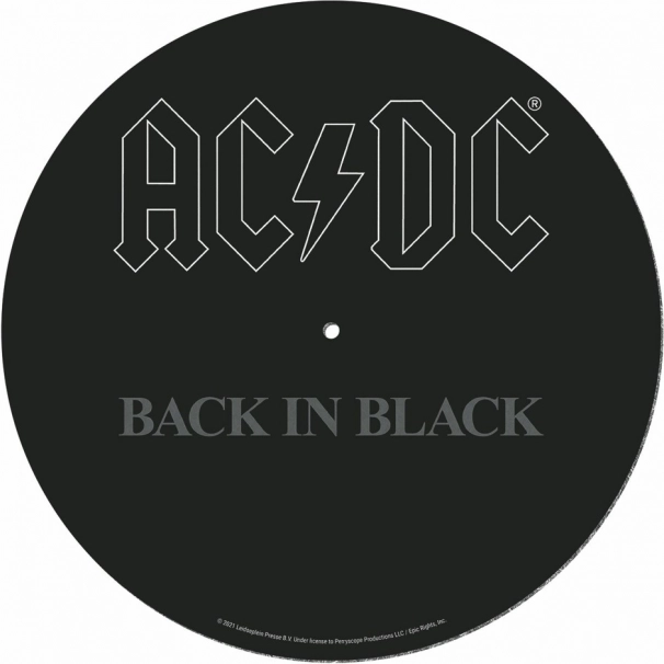 Platenspeler-mat AC/DC Back in Black