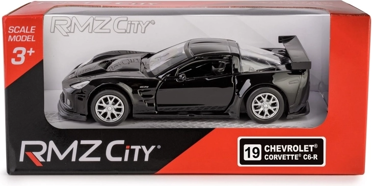 Metalen model Chevrolet Corvette C6-R 1:32 met te openen deuren en pull-back aandrijving