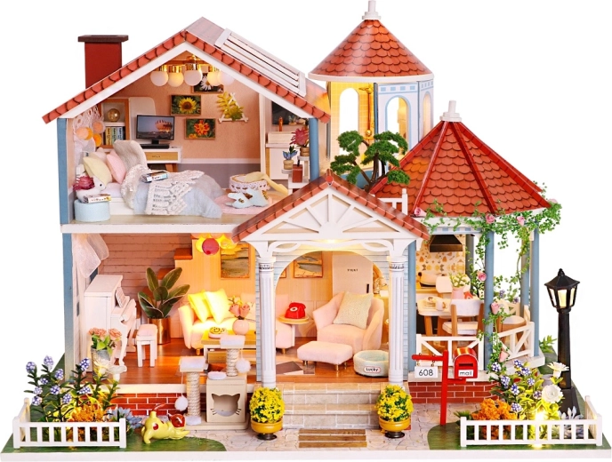 Miniatuurhuisje Huis van kleurrijke glazuur 2Kids Toys