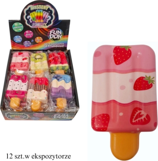 Schuimrubberen antistressknijpspeeltje in de vorm van een ijsje