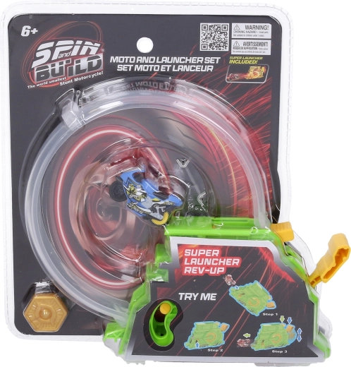 Spin and Build Lanceerapparaat met twee motorfietsen