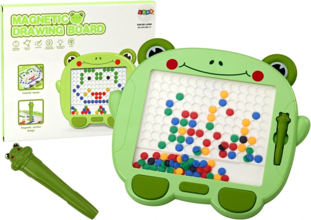 Educatief magnetisch bord Frog Stylus Pad Puzzle Groene Kralen