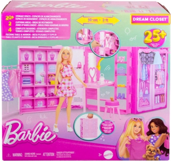 Droomgarderobe BARBIE met outfits en accessoires (zonder pop)