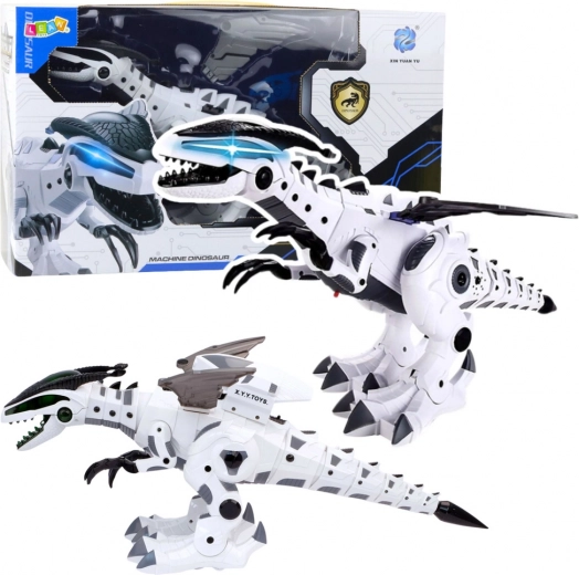 Robotische dinosaurus met licht en geluid op batterijen