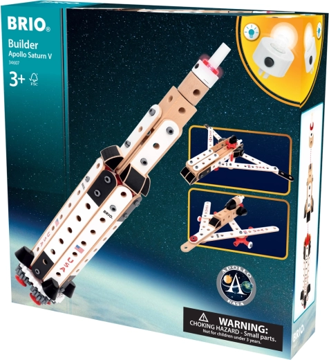 BRIO Builder NASA Apollo Saturn V – raket en creatief bouwset