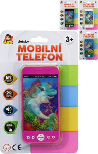 Kinder ‘touchscreen’ mobiele telefoon met geluid in het Engels 14 cm - 1 stuk