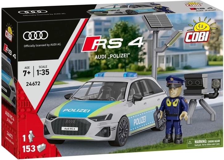 COBI bouwset Audi RS 4 Polizei op schaal 1:35