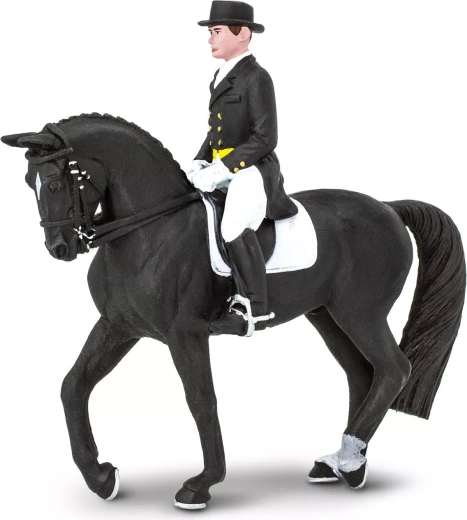 Safari Ltd. figuur Holsteiner paard met ruiter