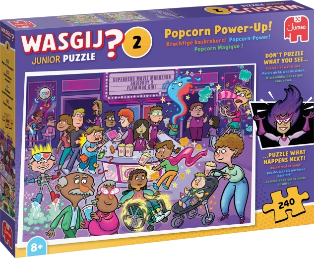 Jumbo Wasgij Junior 2: Popcornbonus! puzzel 240 stukjes