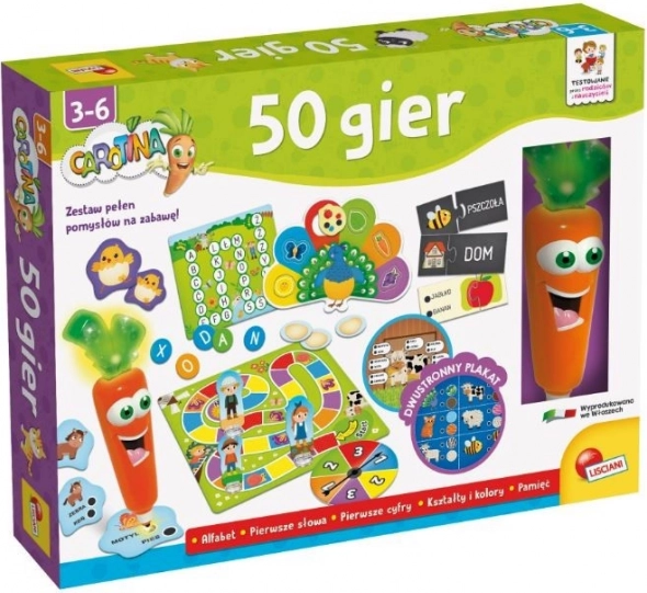 Set van 50 spellen Carotina