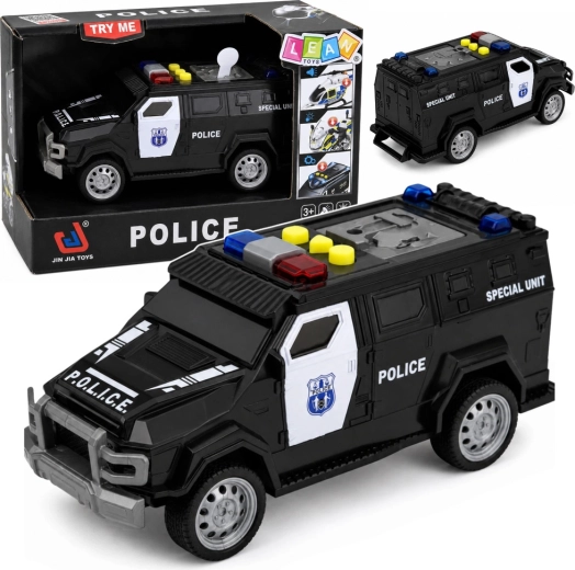 Politie speciale radiowagen met licht en geluid 15 cm - 1 stuk