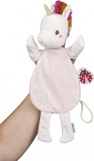 Lilliputiens handpop eenhoorn Lena die licht geeft in het donker