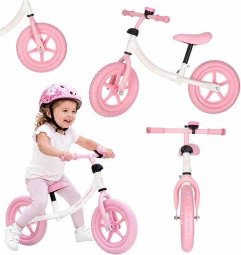 Trike Fix Balance loopfiets roze met bel
