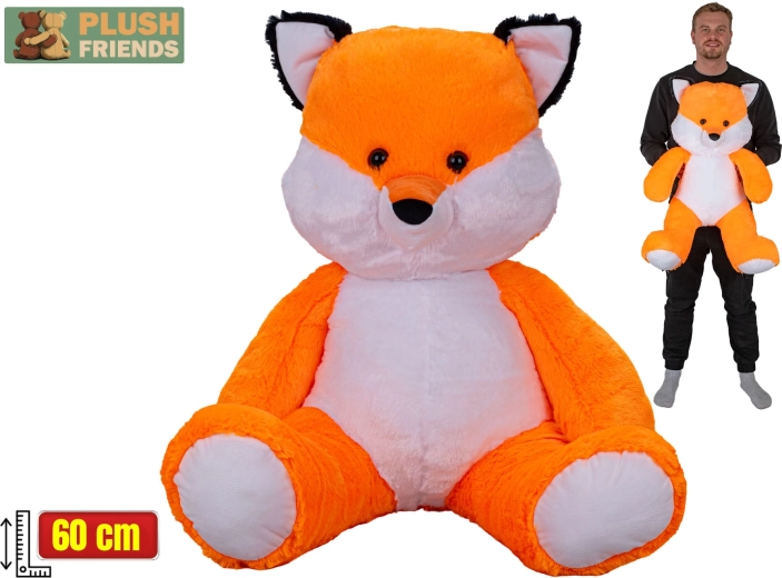 Plush Friends pluchen zittende vos 60 cm