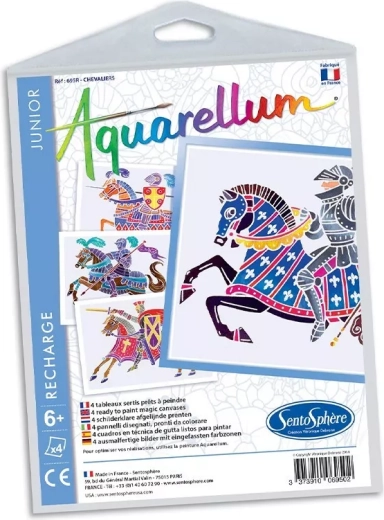 Sentosphere set afbeeldingen aquarellen junior ridders
