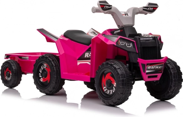 Roze accuquad XMX630T met aanhanger