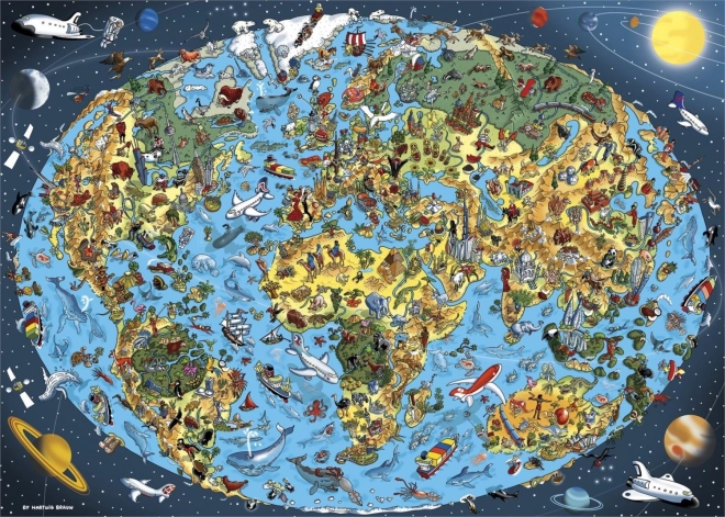 Puzzel Onze geweldige planeet 1000 stukjes