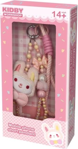 Toys Inn creatieve telefoonhanger roze konijn