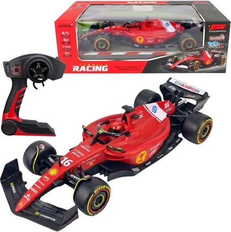 Radiografisch bestuurbare raceauto in formulestijl met accessoires