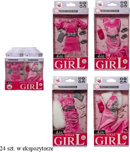 Poppenaccessoires – set met kleding en accessoires