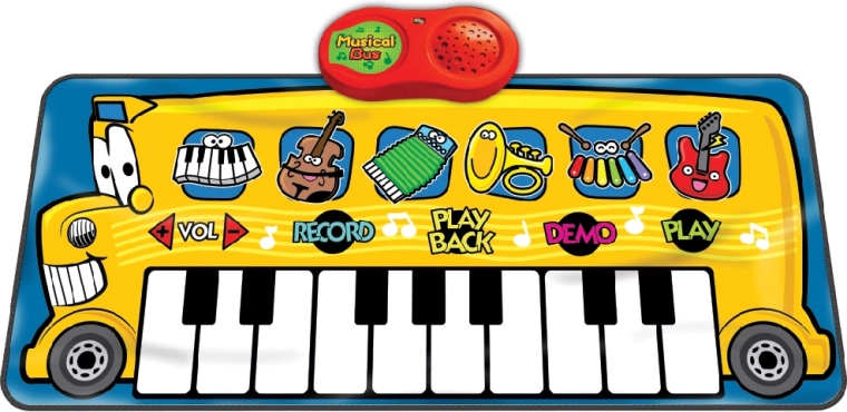Muzikale pianobus – interactieve speelmat voor kinderen