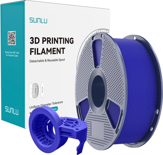 Sunlu hogesnelheid matte PETG-filament blauw