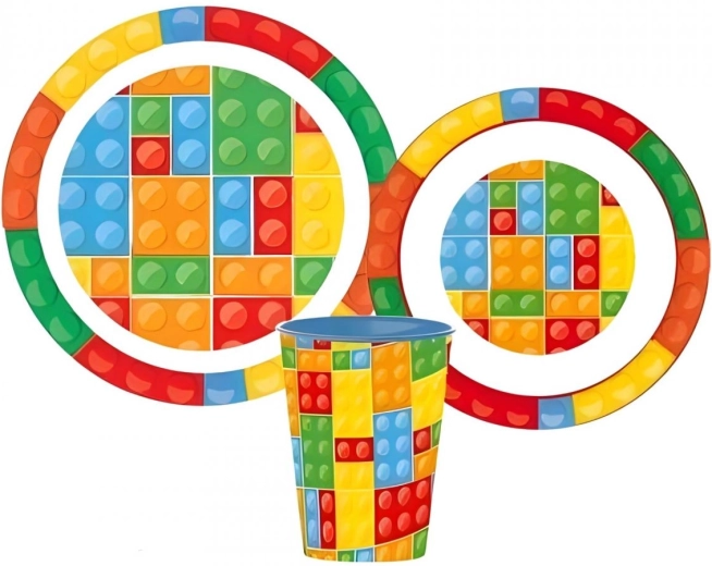 Kids Euroswan plastic eetset - 1 stuk