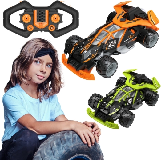 Woopie RC-raceauto met stoom en ledverlichting