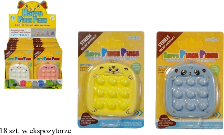 Anti-stress sleutelhanger met klikbubbels en mini-doolhof