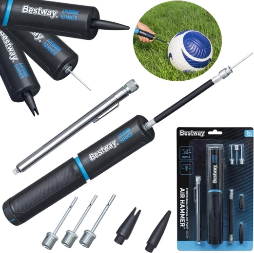 Bestway Air Hammer handpomp voor ballen, matrassen en fietsen